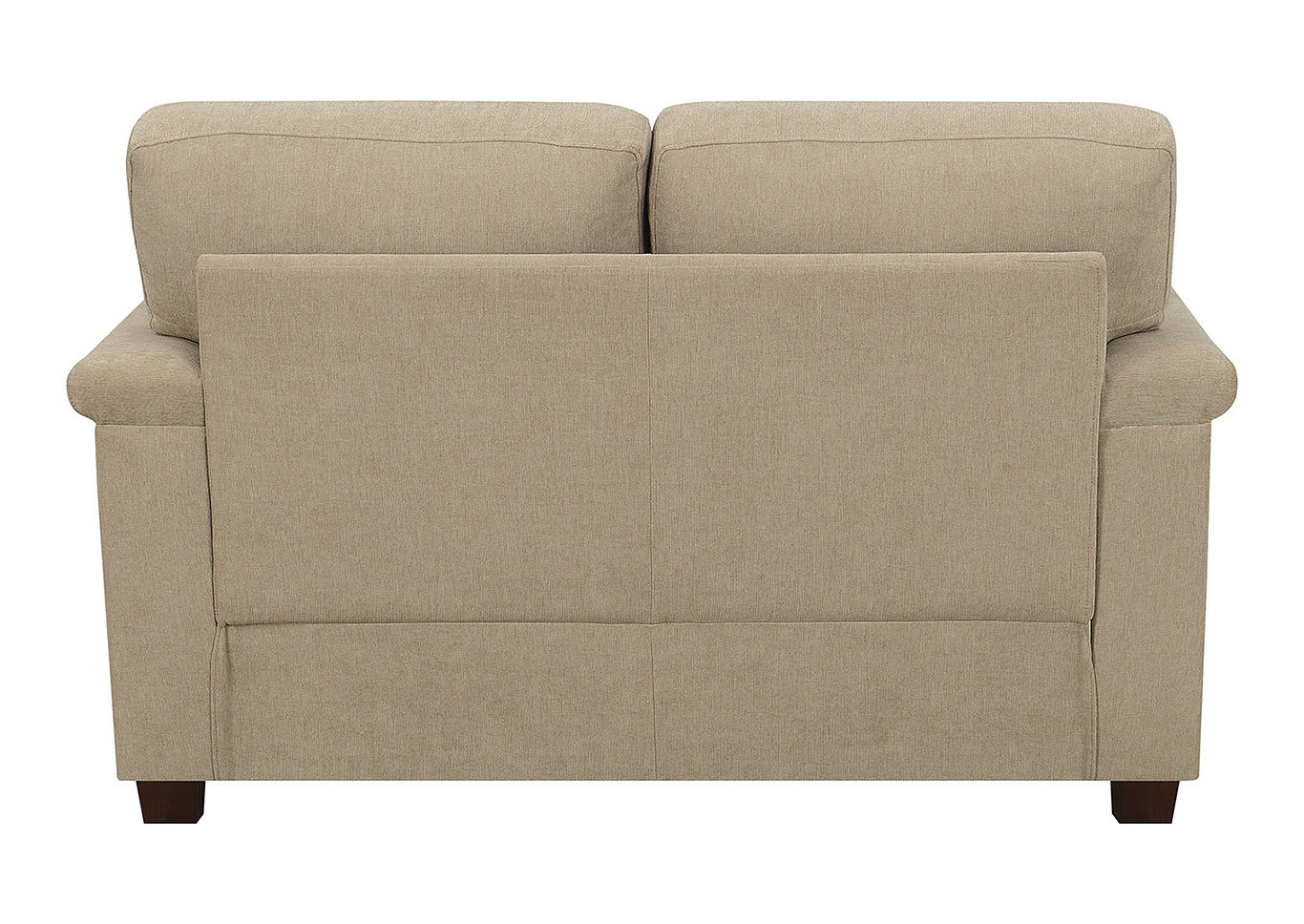 Alexandra Beige Stationary Loveseat,Taba Home Furnishings